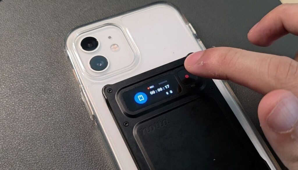 ブックマークを付けた直後のNotta Memo Proの画面